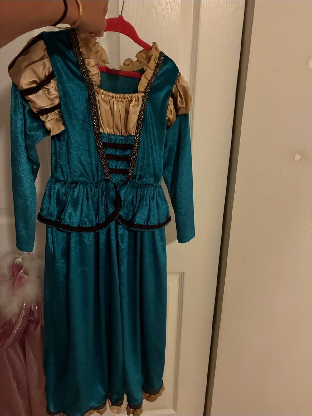 Teal & Gold Girls' Renaissance Costume Dress up
